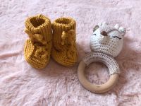 Zuckersüße Senfgelbe gestrickte Babyschuhe aus Wolle NEU Rheinland-Pfalz - Oppenheim Vorschau