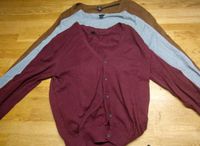 3 H&M Strickwesten Männer XL Jacke braun/weinrot/grau Bayern - Obertraubling Vorschau