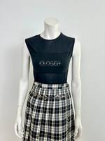 Vintage Y2K Closed See-Through Top Gr. S/M schwarz Logo Shirt Düsseldorf - Bilk Vorschau