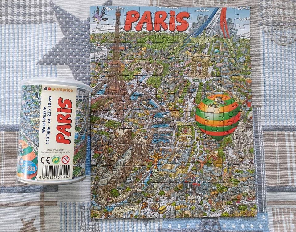 Wusel Puzzle in der Dose PARIS,  120 TEILE Eiffelturm in Hamburg