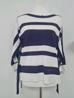 Pullover 3/4 Arm weiß/lila Bayern - Starnberg Vorschau