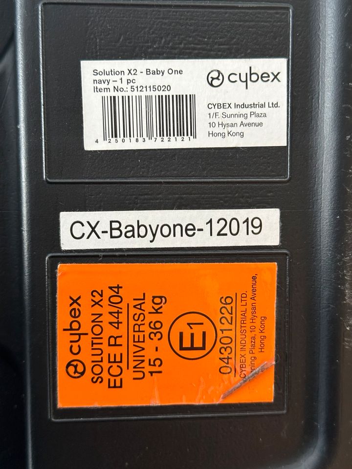 Kindersitz Cybex Solution X2 15-36 kg blau/türkis schwarz in Herten