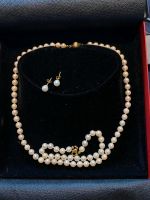 Akoya Perlenkette, Armband und Ohrstecker 585er Gold Niedersachsen - Lingen (Ems) Vorschau
