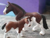 Schleich 13809 Clydesdale Stute  Und 13810 Clydesdale Fohlen Hessen - Fulda Vorschau