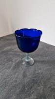 Glas Kelch Kobalt Blau handgedreht Blumentopf Glas Design Vase Sachsen - Chemnitz Vorschau