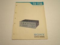 Sony TA 1130 Vollverstärker Service Manual - neu Nordrhein-Westfalen - Gelsenkirchen Vorschau