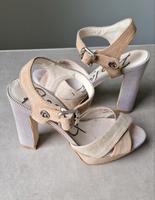 Schuhe, Pumps, Peeptoes, Replay, Gr. 37,  beige, grau, wie neu Innenstadt - Poll Vorschau