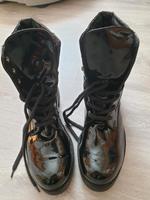 Damenboot Gr. 40 -Materialmix - Schwarz Lack -Neu Bayern - Wehringen Vorschau