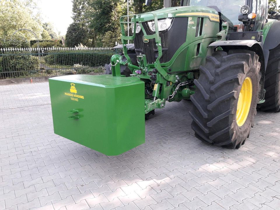 Frontgewicht 1800 kg für John Deere Fendt Deutz Claas Case Massey in Rosendahl