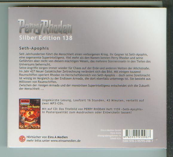 Perry Rhodan Silber Edition 138 (2 MP3 CD´s) in Hambergen