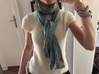 S H&M geripptes Shirt Hell-Beige Milch-Farbe Düsseldorf - Bilk Vorschau
