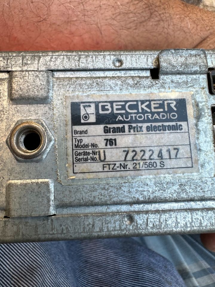 Becker Grand Prix Elektronik - Typ 761 in Vettweiß