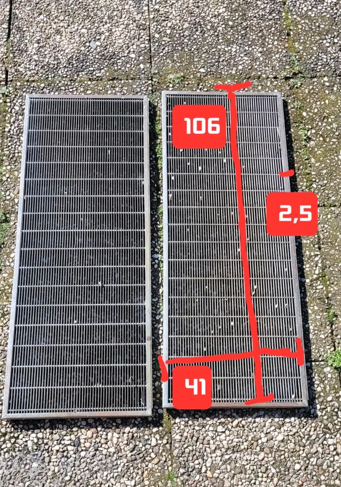 Lichtschachtabdeckung 2Stk - 106x41x2,5 in Marl