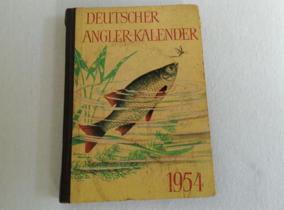 DDR " Deutscher Angler- Kalender 1954 ", Sportverlag Berlin in Leipzig