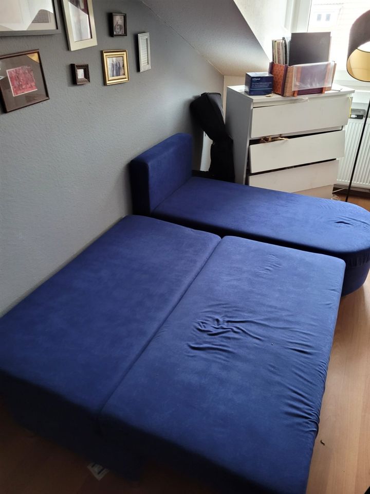 Klappsofa Blau zu verschenken in Frankfurt am Main