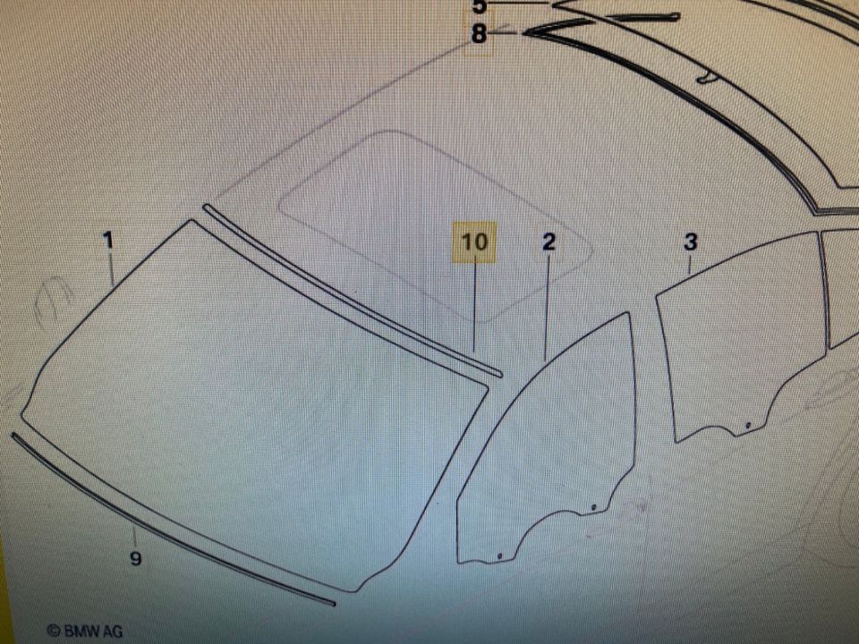 Abdeckung Windschutzscheibe oben BMW E 90/E91 in Zell am Harmersbach