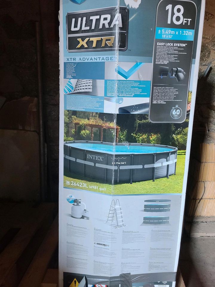 INTEX Ultra Pool 549x132 cm + Profi Torpedo Pumpe & Sandfilter in Ortrand