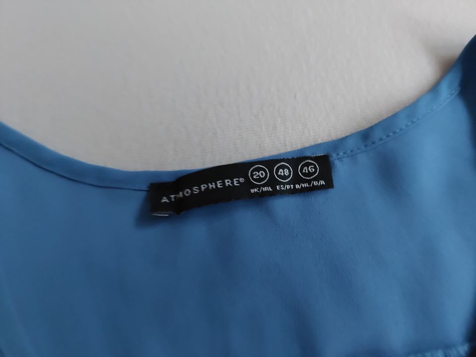 Bluse Top ATMOSPHERE, Gr.46, royal blau, extra lang, Hemd in Düsseldorf