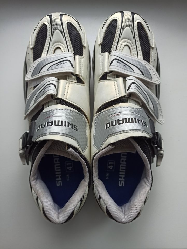 Rennrad Schuh Shimano R087 Größe 41 + PD-7401 Pedale + Cleats in Idstein