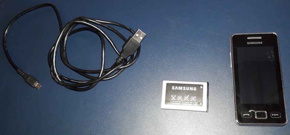 Samsung Star II GT-S5260 schwarz Gerät Akku USB Kabel in Bodenwöhr