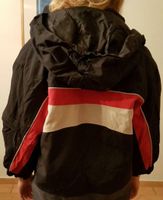 schwarze Skijacke Gr. 128/134 mit Fleece Kragen und Kapuze Niedersachsen - Wolsdorf Vorschau