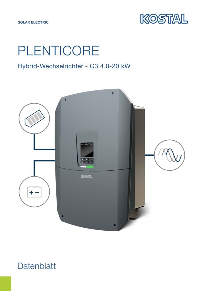 BRANDNEU - Kostal PLENTICORE G3 S 4.0 Hybrid-Wechselrichter in Coppenbrügge