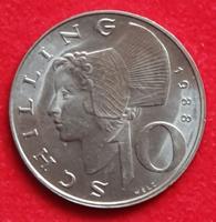 Österreich 10 Schilling 1988, TOP Zustand Bothfeld-Vahrenheide - Sahlkamp Vorschau