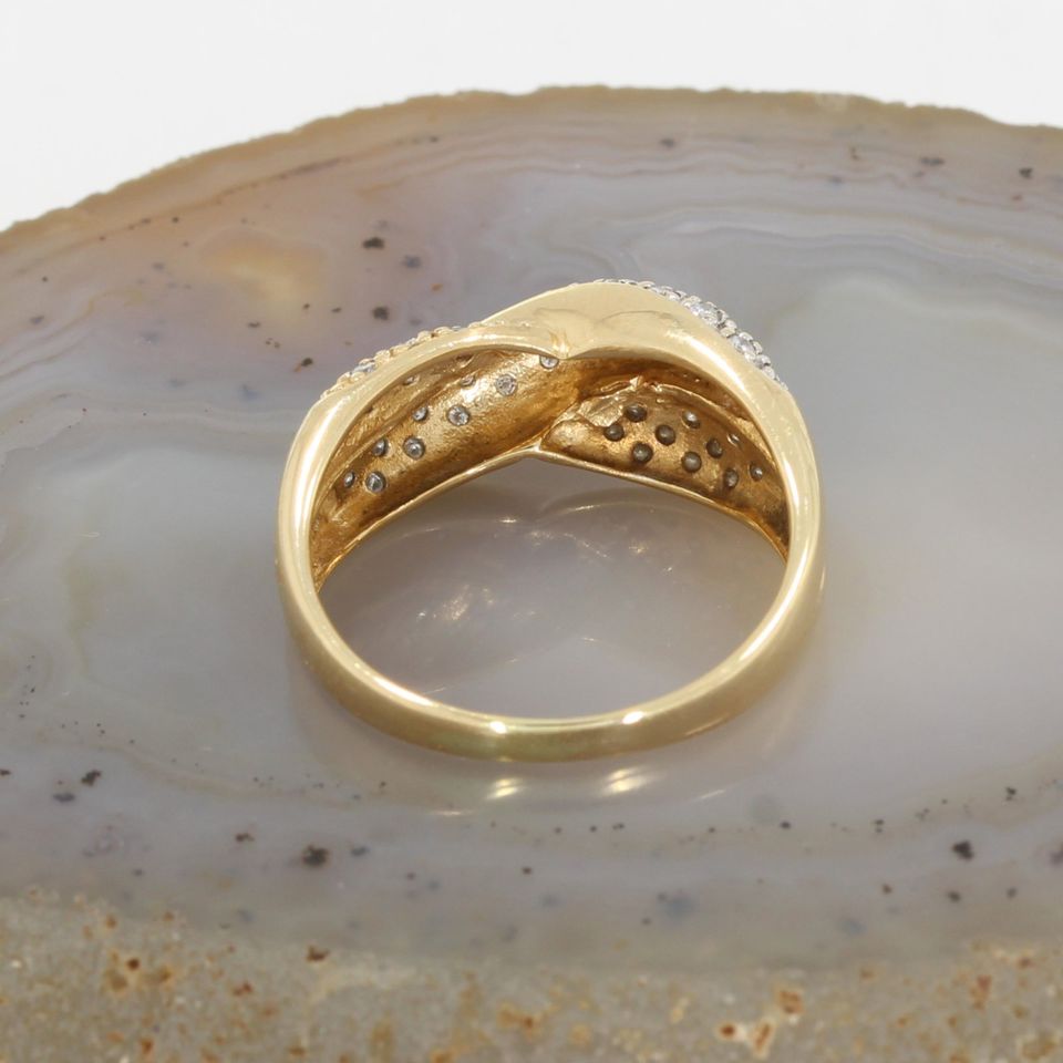 WERT 2350 € BICOLOR BRILLANT RING (ca.0,90ct) 14K GOLD vxlt 85262 in Essen