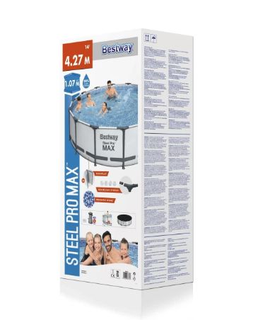 Bestway Stahlrahmen-Pool Set Steel Pro Max Frame Ø 427 x 107 cm in Würzburg