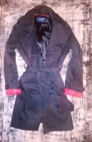 ❤️ Mexx Mantel Trenchcoat Damen Übergang S M 36 38 ❤️ schwarz rot Dresden - Neustadt Vorschau