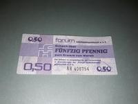 Alter Geldschein DDR 50 Pfennig Forumscheck 1979 Intershop Sachsen - Schneeberg Vorschau