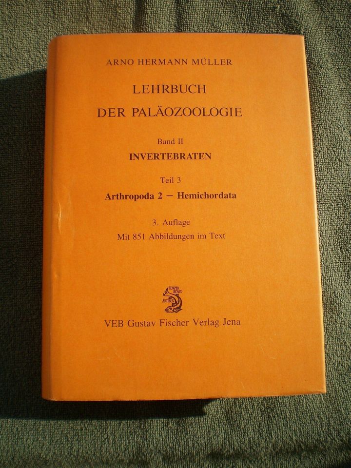 Fachbuch Lehrbuch Paläozoologie Band ll Teil 3 Fischer Jena in Leipzig