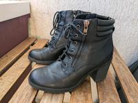schwarze Schnürstiefeletten Thüringen - Jena Vorschau
