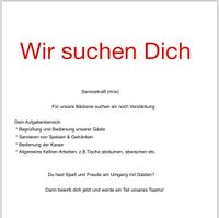 Kellner/in gesucht Baden-Württemberg - Göppingen Vorschau