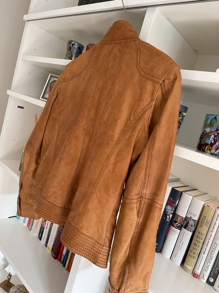 ❤️ Nappaleder butterweiche Cognac Lederjacke❤️ in Gevelsberg