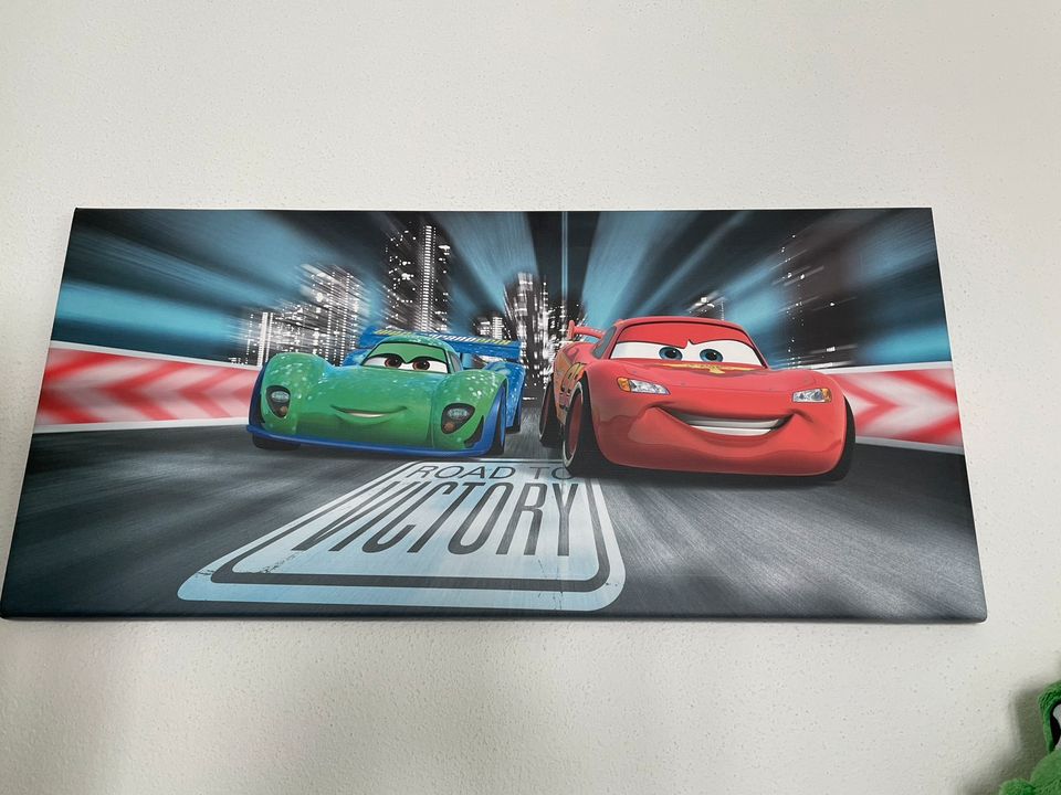 Disney’s Cars: 3 Leinwände und 1 Bild, Cars Vorhänge, Bettwäsche in Isen