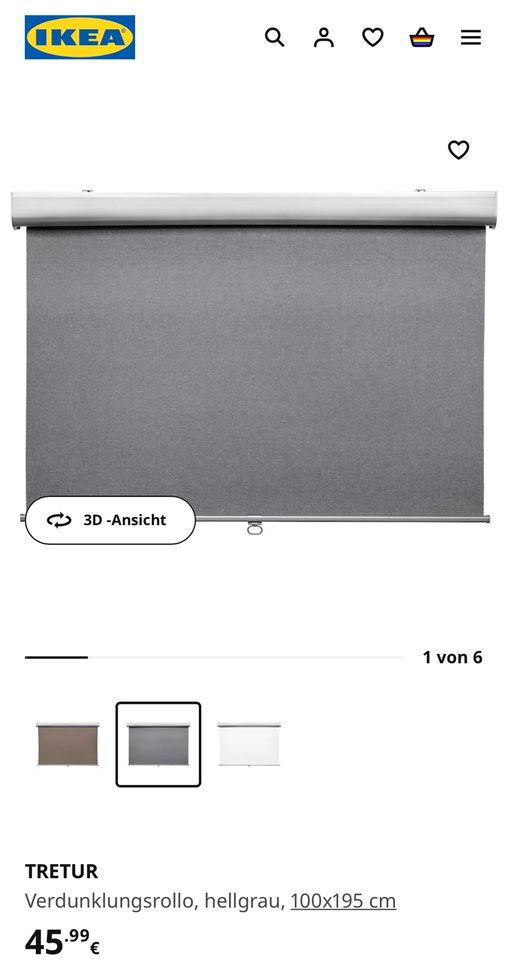 2x Tretur Ikea Jalousien Rollos einfache Montage wie neu in Nürnberg (Mittelfr)