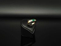 Diamant Ring 585 14 Karat Gold Brilliant Smaragd Emerald LXY046 Düsseldorf - Eller Vorschau