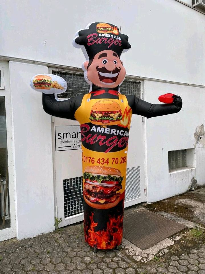 Winkarm Skydancer Luftballon mit Winkarm Döner Pizza Werbung Eis in Troisdorf