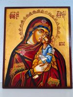Ikone Holz Mutter Gottes Maria Jesus Kind Madonna Bild Sachsen - Callenberg b Hohenstein-Ernstthal Vorschau