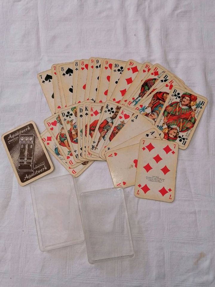 Alte Kartenspiele mit Werbung Stück 3,00 in Stoltebüll