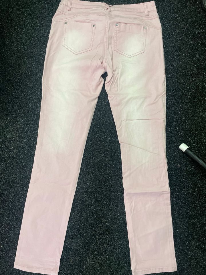 Jeans rosa washed Optik Gr 38 in Kamen