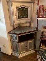 Vintage  - Mahagoni -Eckschrank mit Stand / Hängevitrine Bayern - Dillingen (Donau) Vorschau