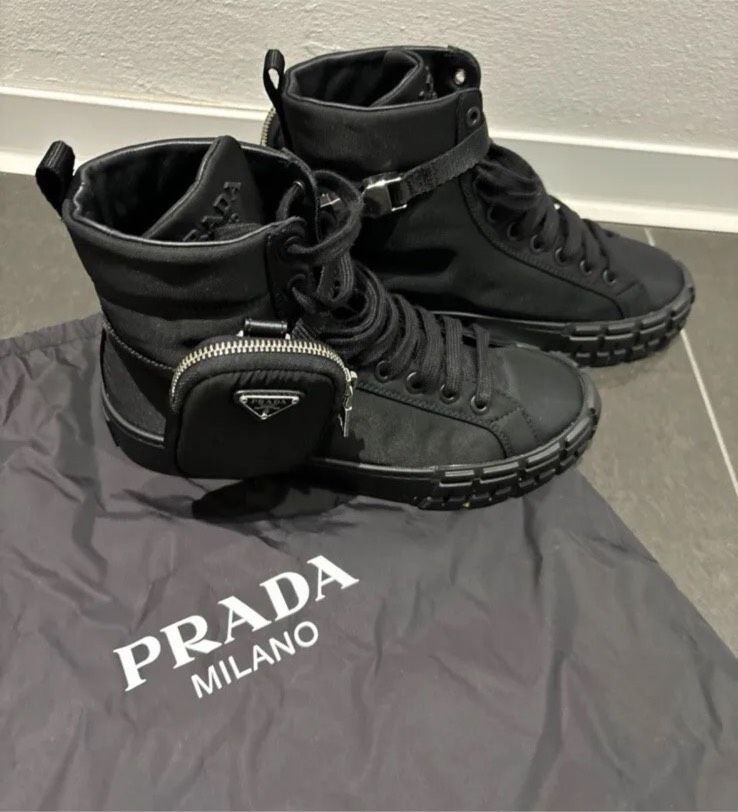 Originale Prada Wheel High Top Sneaker mit Rechnung!!! Wie NEU!!! in Kamen