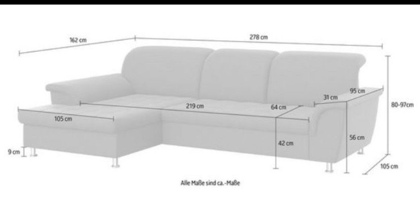 Sofa gut erhalten bis 1.7 in Wertheim