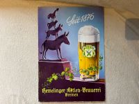 Alte Werbung Hemelinger Aktien Brauerei Seit 1876 auf Pappe 60er Niedersachsen - Stuhr Vorschau