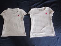 2 T-Shirts, weiß mit Pink, Größe 158 Kreis Pinneberg - Borstel-Hohenraden Vorschau