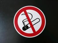 Hinweisschild Schild Hinweis Rauchverbot nicht rauchen rund Rheinland-Pfalz - Neuwied Vorschau