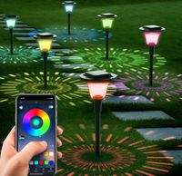 6er LED Solarleuchte Gartenbeleuchtung RGB Außen App Lampe Hessen - Bebra Vorschau