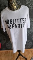 T-Shirt weiß / schwarz "no glitter no party" Einheitsgröße Thüringen - Meiningen Vorschau